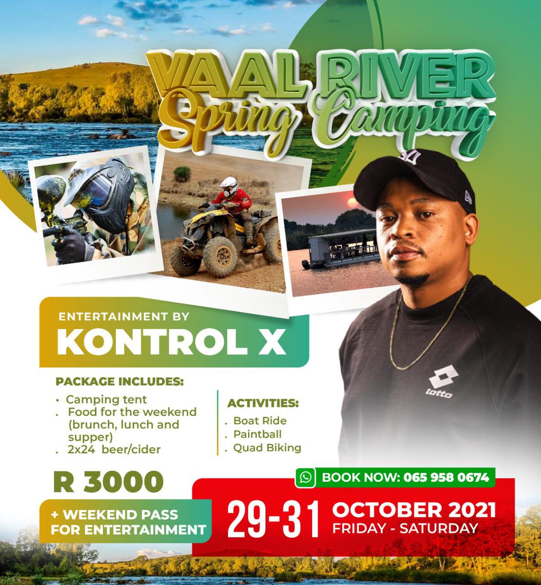 NorthernCapeSA's tweet photo. Don't miss the Vaal River Spring Camping in Barkley West near Kimberley #TravelDifferently #TravelLocal #TravelNorthernCape #NCSummer. https://t.co/ziOn2iciib