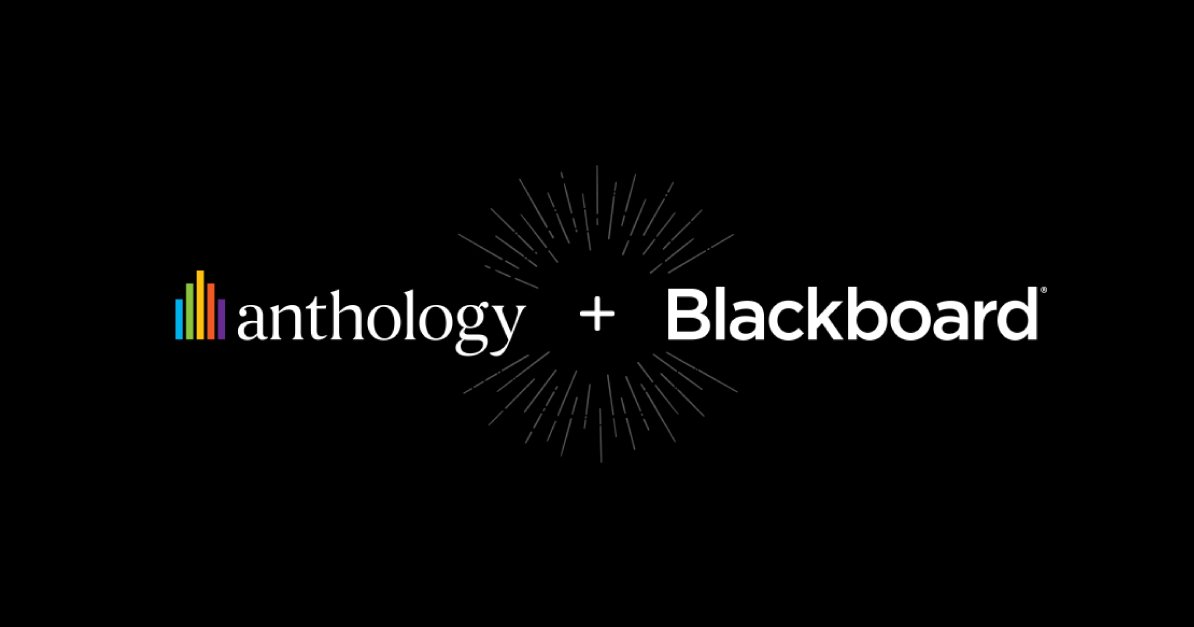 Blackboard's tweet photo. Today our merger with Anthology closed. We're combining the best in #EdTech to power your success. Get the details in the press release: https://t.co/pqL5himK69 https://t.co/ccj4SQpGAv
