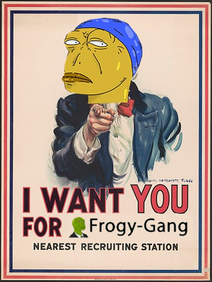 FrogyGang's tweet photo. @IcedKnife Join Frogy-Gang member Sir We just Listed!https://t.co/T3YGsGBvcE https://t.co/hYnHhxjUd8