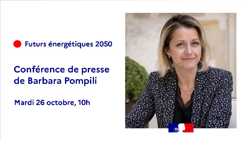 barbarapompili's tweet photo. Futurs énergétiques 2050 : je ferai demain le point sur les 6 scénarios présentés par #RTE pour sortir des énergies fossiles et atteindre la neutralité carbone en 2050. 

A suivre en direct dès 10h sur le compte twitter @Ecologie_Gouv. https://t.co/TSiTy4Hop4