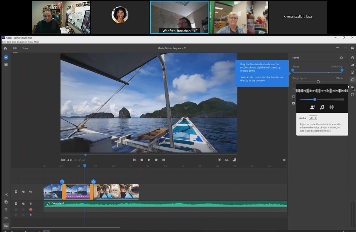 CCPSPLII's tweet photo. Many topics being covered today in Media & IR meetings, Microsoft Teams tips & tricks, Minecraft EDU for coding, along w Adobe Rush video editing for Ss & teachers. @collierschools @MicrosoftTeams @MicrosoftEDU @AdobeForEdu #CCPSIR #MediaSpecialist #ProfessionalLearning https://t.co/AufpQH7G2g