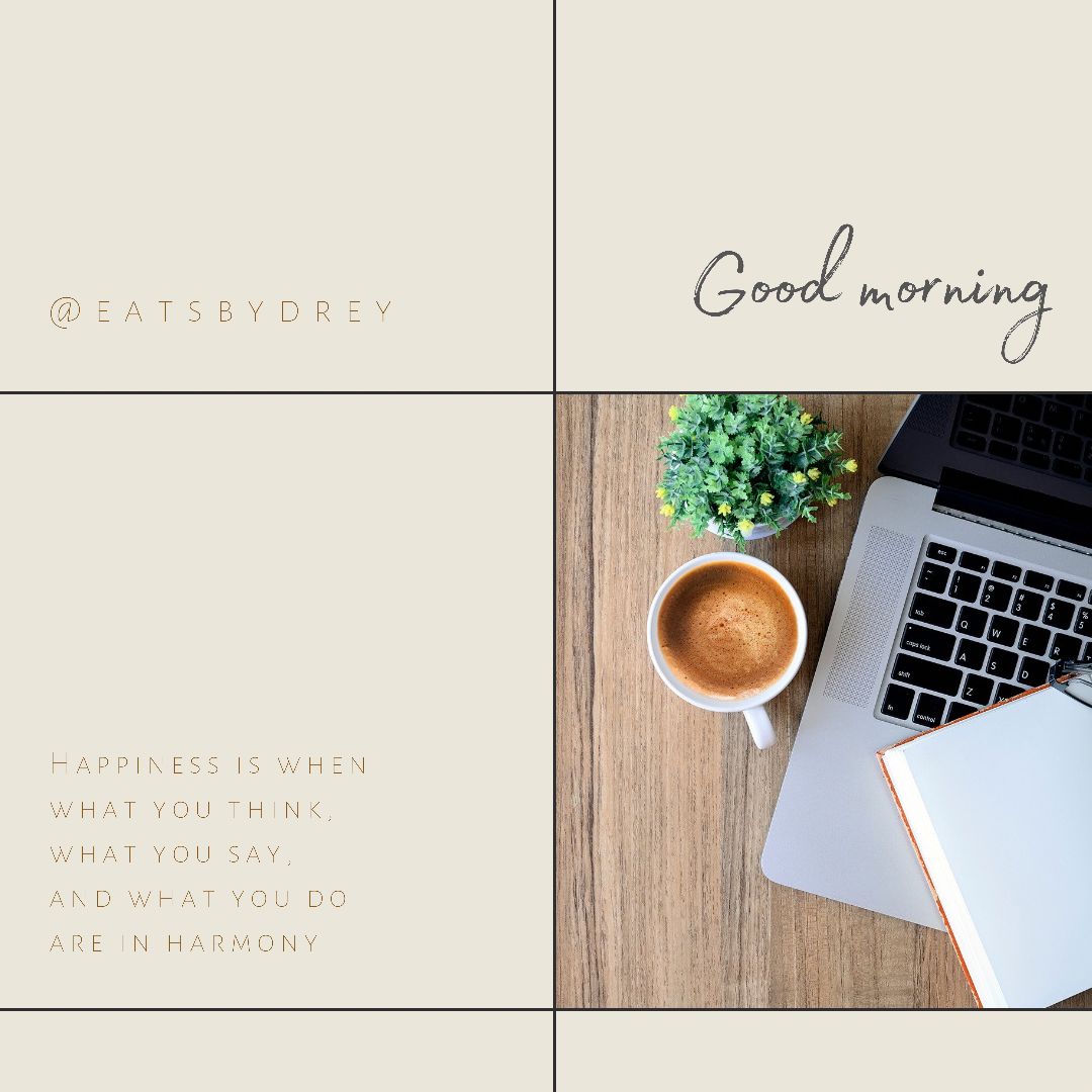 DreyEats's tweet photo. Good morning good people ☀️ 

Make sure your thoughts, words, and actions all align with you goals this week! Write them down and crush it ✨#eatsbydrey #motivation #bethebestyou #getstartedtoday #betteryourself #goaldriven #goalgetter #achieveyourgoals https://t.co/Hhgph2H9Mj