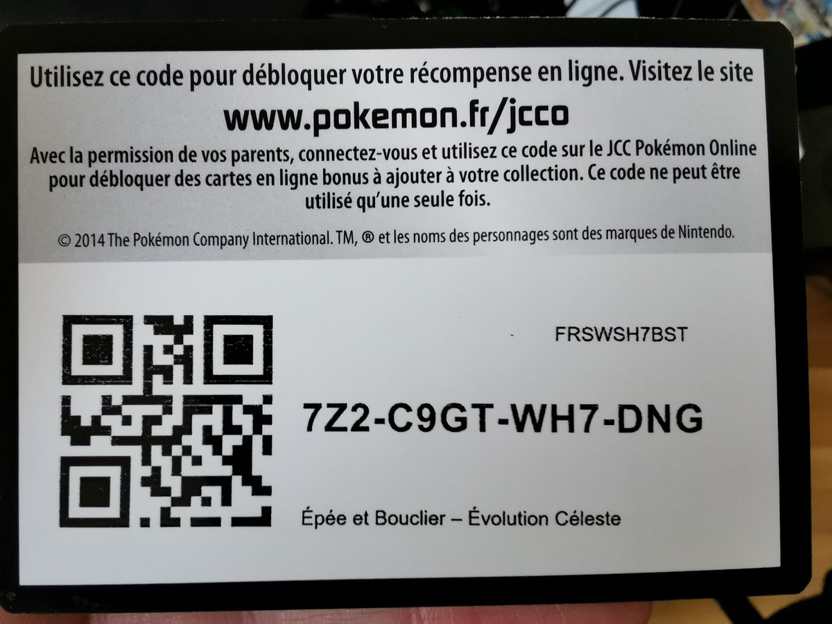 TheDeNut's tweet photo. Le code du jour pour le JCC Pokémon online ! 🎉🎉🎉
#Pokemon #PokemonTCG #Nintendo #PokemonTradingCardGame #PokemonCelebrations #GiveawayAlert #evolutionceleste https://t.co/gi6AY7ddau