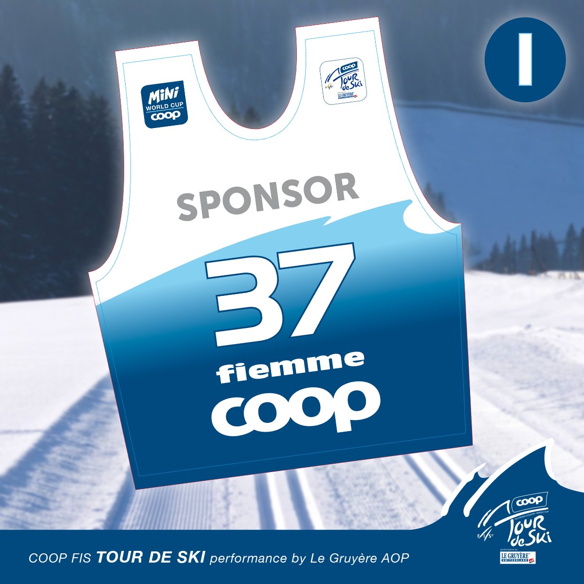 You have chosen and here it is 🙌 The winning bib and thus the layout for all #tourdeski bibs in the upcoming season 🎉 Winter, ready when you are 😉 #fiscrosscountry  #fiscrosscountry@