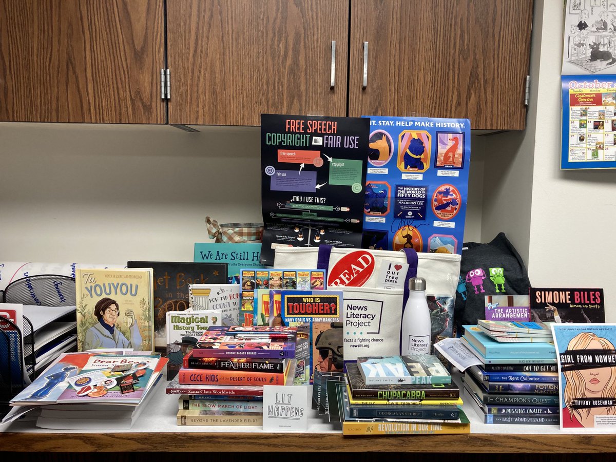 Unpacking after #AASL21. Can’t wait to get these resources and books into the hands of teachers and students! Thanks to all the authors, publishers, vendors, educators and librarians who give and give and give to make our jobs easier!