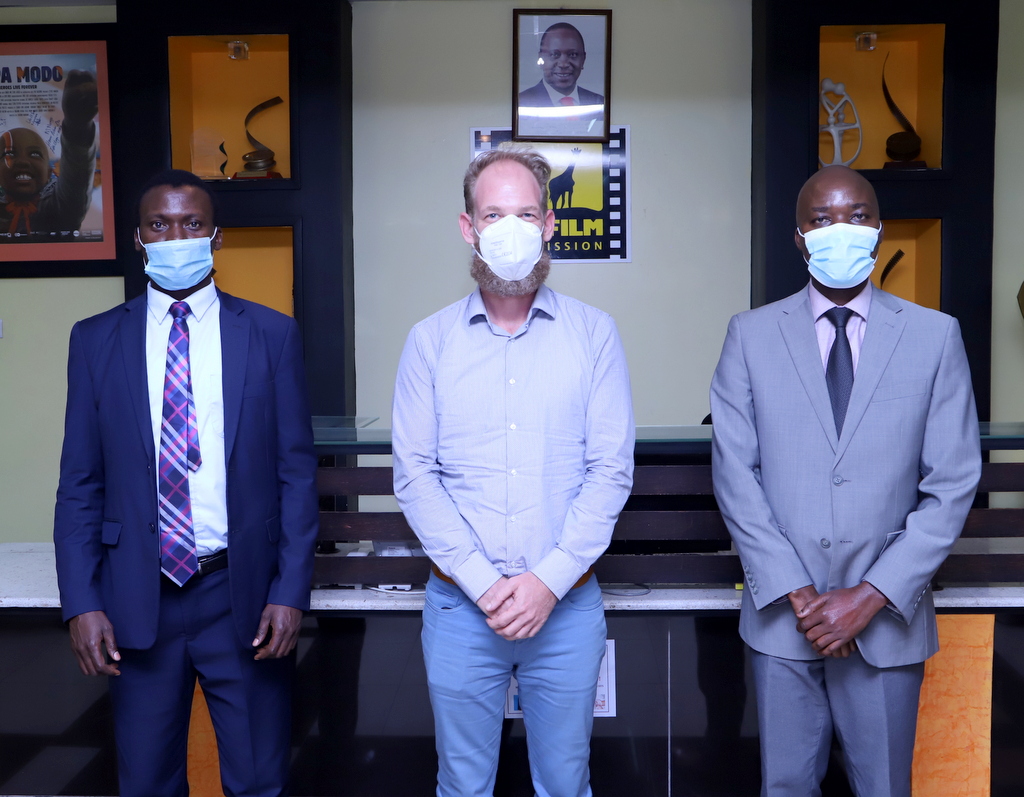 kenyafilmcomm's tweet photo. Great time chatting with Mr. Victor Chudal - Linden from GIZ who paid a courtesy call to KFC CEO Timothy Owase for a consultative meeting on mutual areas of interest. https://t.co/NSYMm3Pq49