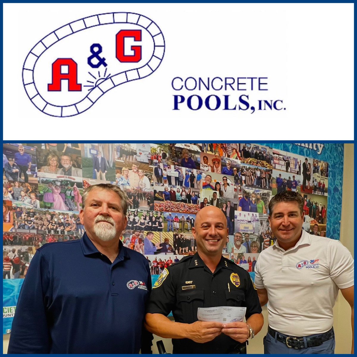 TCHope4Homeless's tweet photo. Celebrating and thanking our community partners, Travis Leonard and Art Allen, of A&amp;G Concrete Pools for once again being the $2,500 Longest Drive Contest Sponsor at the 5th Annual Treasure Coast Hope for the Homeless Foundation Charity Golf Invitational. #TeamTreasureCoastHope https://t.co/TZdSOeEy57