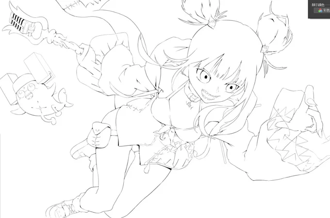 gura outline (WIP)#gwart #HololiveEN #hololiveENArt 