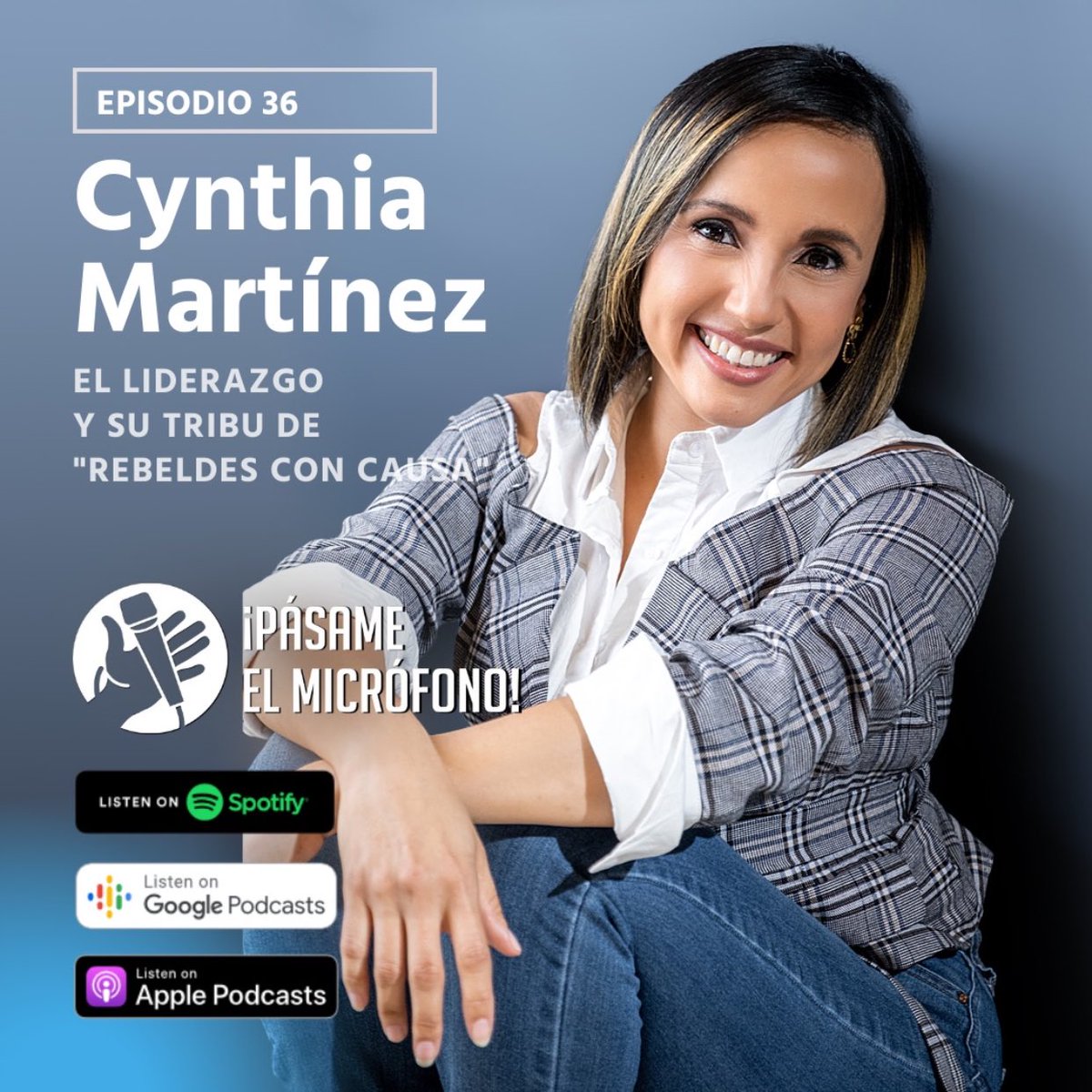 pasameelmic's tweet photo. Escucha ahora mi conversación con @CynMMartinez, fundadora de LeadUp Labs  empresa que provee herramientas de liderazgo estratégico para aumentar productividad y crecimiento profesional y personal. 
Discutimos detalles de su libro "No te paso por pen%*#@.
🎧👇 
¡Escúchalo ya! https://t.co/i3OW1nzqti