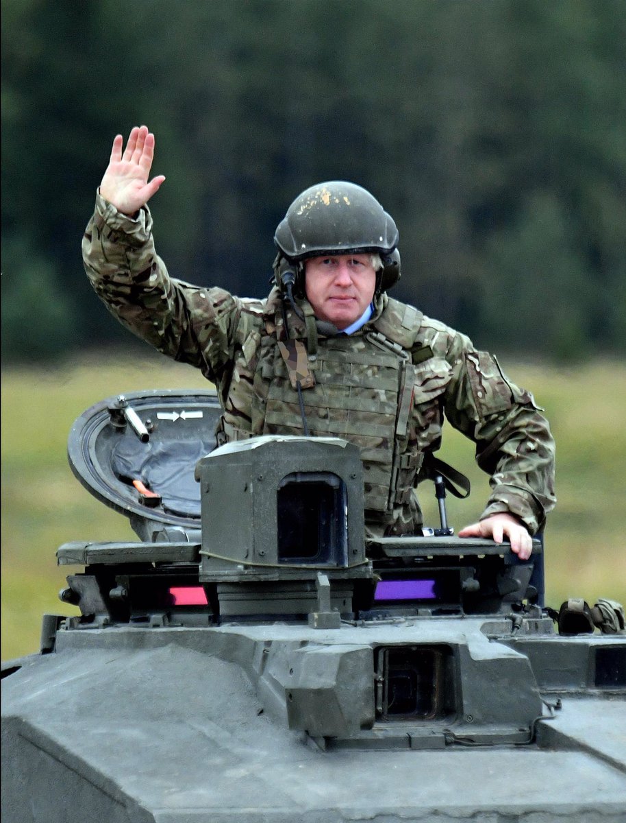 BrexitBuster's tweet photo. @challam19 Here’s why… the part-time panto PM just can’t resist any chance for some fantasy cosplay. Johnson loves dressing up as what he isn’t and never could be. He has never served one single day in any of our uniformed services. 
#CosplayConservative #PantoPM #WalterMitty #MrBennt https://t.co/pwSbkX785W