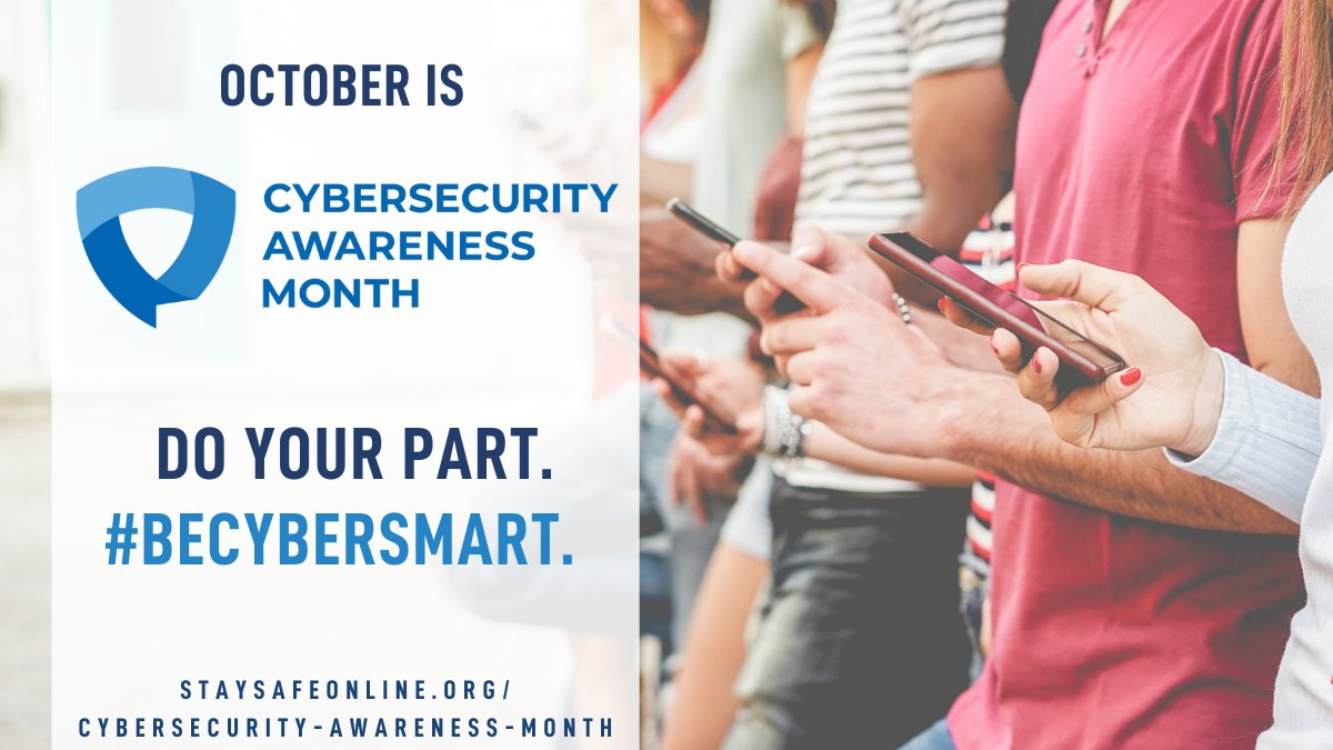 HighWestDigital's tweet photo. October is #CybersecurityAwarenessMonth. Protect yourself from social engineering:

• Criminals won’t just email you; they’ll use SMS, phone calls, or even knock on your door. Remain vigilant at all times.
• Lock your computer when leaving it unattended.
https://t.co/FU85isEhpx https://t.co/92gwnSz5RG