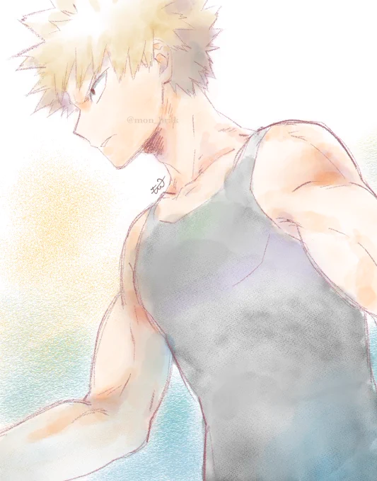 水彩ツールのお試しで描いたやつ 