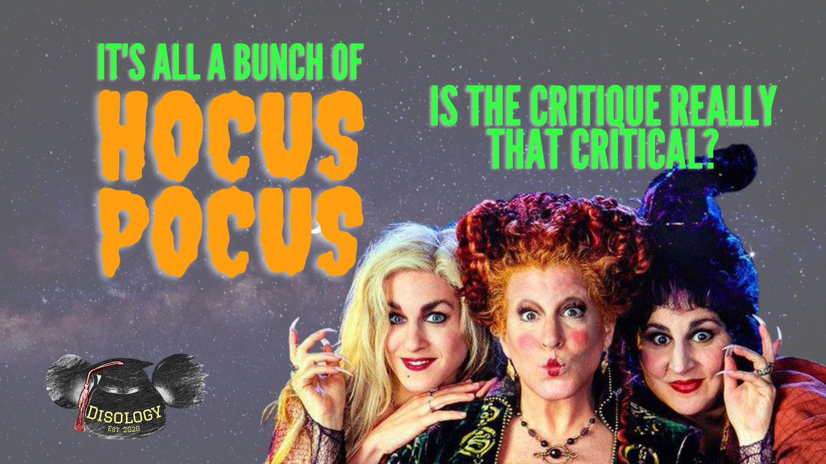 DisologyPodcast's tweet photo. #HocusPocus may have some historical inaccuracies, but frankly we don't give a flying witch! Listen to our latest ep to learn why we love this #Disney #Halloween classic. https://t.co/MeBIAwGMXc Rate and review if you're listening on Apple podcasts! #HocusPocus2 https://t.co/yH8UhCGn7A