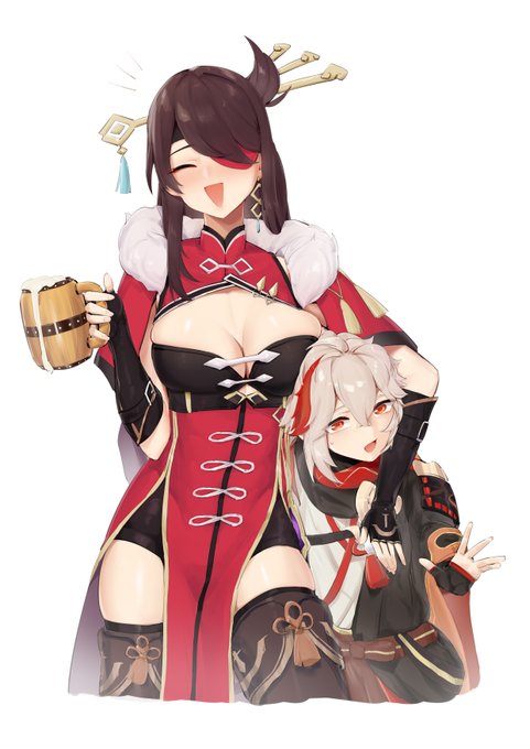 北斗万叶(∩•̀ω•́)⊃
#原神
#GenshinImpact 