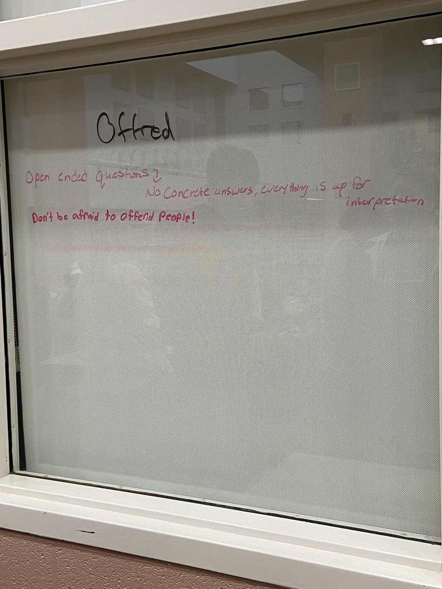 beezeetldsb's tweet photo. Got the pleasure of working with Miss Neals’s ENG 4U class @IEWeldonSS this morning to practice deep thinking and encourage it for their peers in their upcoming seminars! Holy was this group smart!
#tldsb #tldsblearns #buildingthinkingclassrooms #iewss https://t.co/7uGpKOkE94