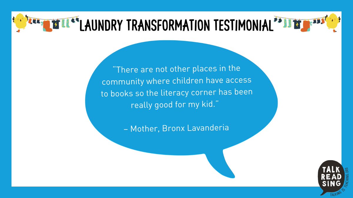 2SmallToFail's tweet photo. From the start of our partnership with The @LaundryCares Foundation, 116 laundromat owners have installed “Family Read, Play & Learn” spaces in their laundromats.
We are thrilled to see the impact of our #ReadPlayLearn Spaces across the nation! https://t.co/SSWpUYah88