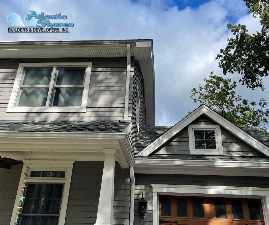 atlanticsbdinc's tweet photo. This is a small project we completed recently. We extended the roof gables to create a cleaner look with soffits.  We cut the roof back four feet, tied in framing to the rafters, added new plywood, synthetic underlayment, and weaved in new roofing to match the existing roof. https://t.co/XQ3QUI86DB