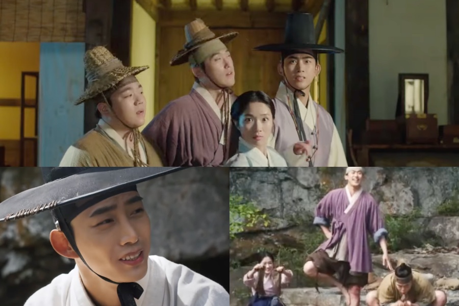 soompi's tweet photo. WATCH: #2PM’s #Taecyeon Struggles With His Ragtag Crew Including #KimHyeYoon In “Secret Royal Inspector &amp; Joy” Teasers
https://t.co/JBsY2M2V4E https://t.co/TQ00kswxE6