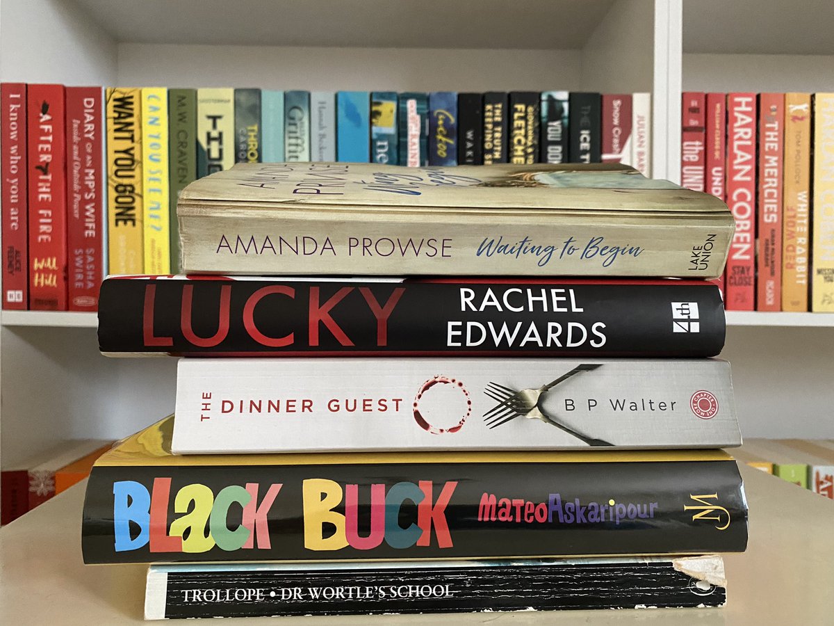 QuickBookRevie3's tweet photo. Podcast alert! I interview @AmandaProwseFan about “Waiting To Begin” &amp; review “Lucky” by @RachelDEdwards, “Black Buck” by @AskMateo, “The Dinner Guest” by @BarnabyWalter &amp; more. Go to ep 131 of THE QUICK BOOK REVIEWS PODCAST on all pod apps, or Apple Link: https://t.co/ZyHogMUAz5 https://t.co/mTKozW5V3U