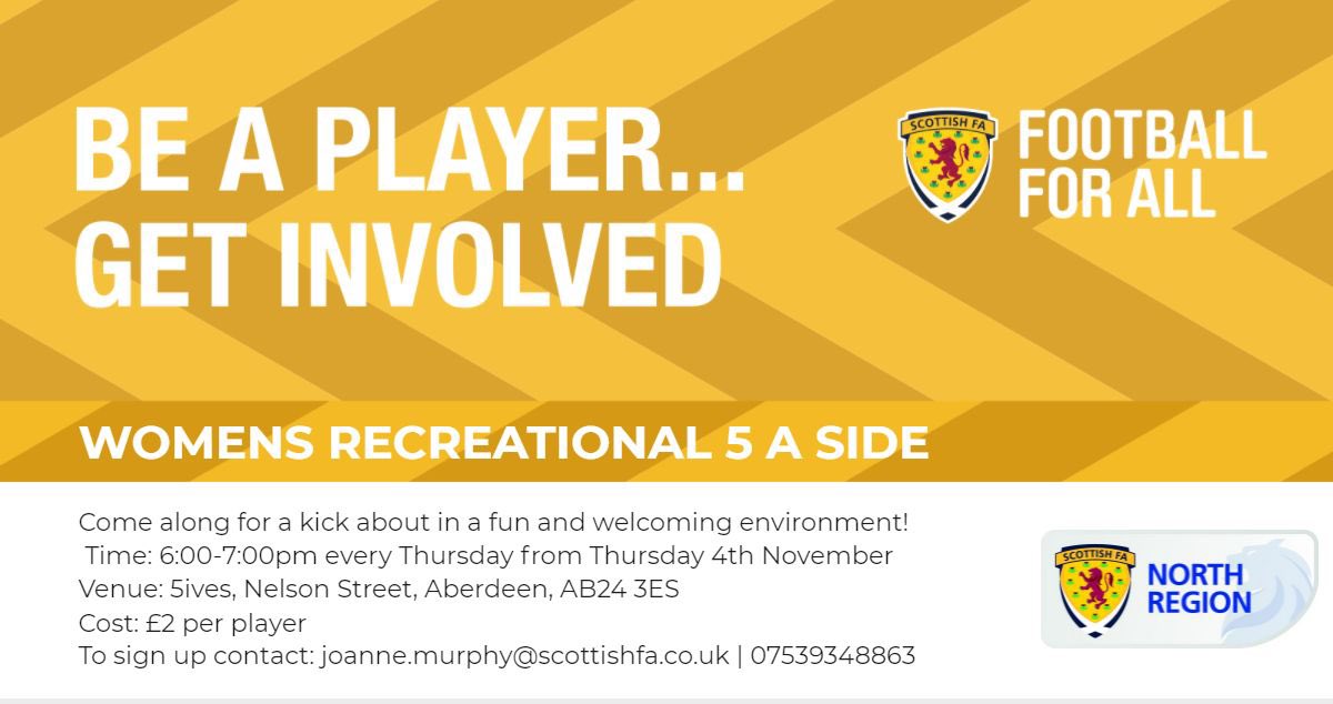 WOMENS 5S🚨⚽️

Fancy getting your boots back on?
Never played before?

Come along to women’s 5s for some fun football in a relaxed environment! Must contact to sign up 👍🏻

Please share with contacts ⚽️🙌