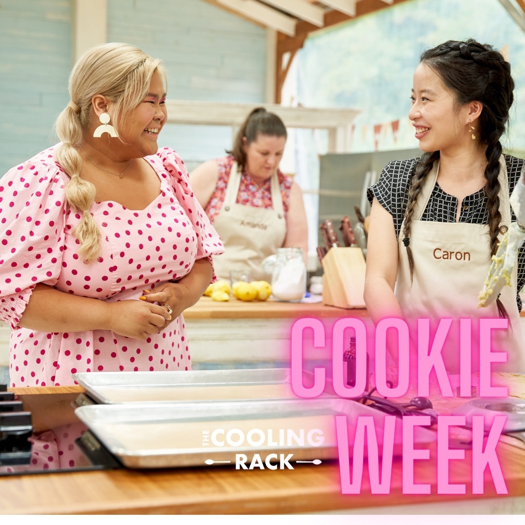 gcbspodcast's tweet photo. Munch munch; crunch crunch! It's Cookie Week in the @cbcbakingshow Tent, so join Michael &amp; James as they breakdown all the bakes (including some truly jaw-dropping creations) in Week 2.

https://t.co/WuL50C4oEf

#gcbs #greatcanadianbakingshow #podcast #gbbo https://t.co/V9bCuVViPe