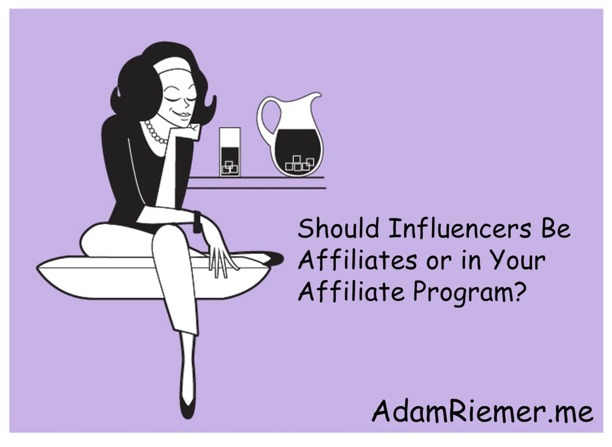 VazoolaMedia's tweet photo. Should Influencers Be Affiliates or in Your Affiliate Program? https://t.co/pR6UHeaZNM #AffiliateMarketing #AffiliateProgramManagement via @rollerblader https://t.co/rZDwPV6fh4