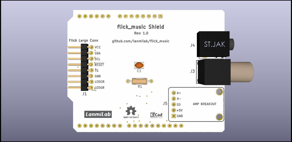 lanmiLab's tweet photo. Now Shield PCB designed in @kicad_pcb. 👉👋Open source project:  https://t.co/GYfb6Yw0vx  #pcb #arduino #flick_large https://t.co/zZhpaOYdfu
