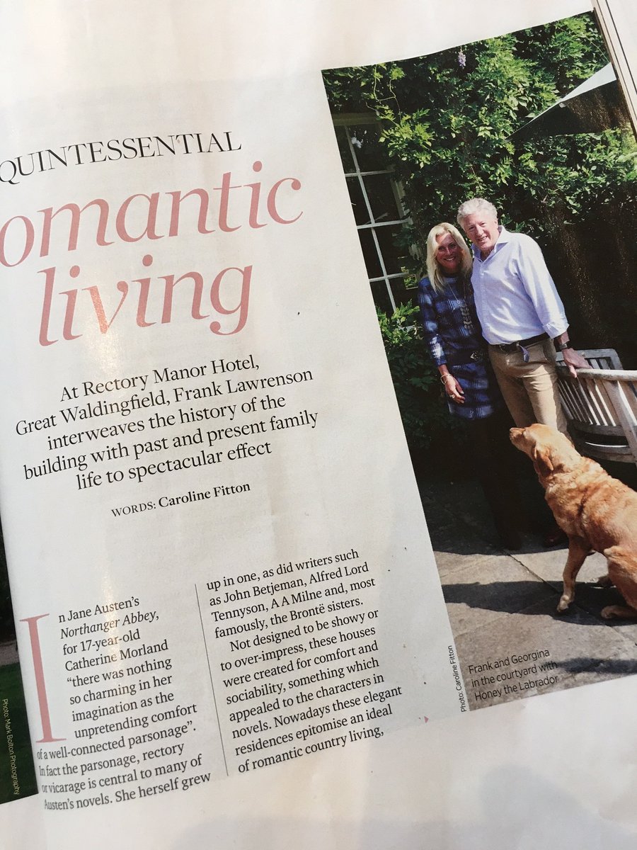 Fabulous feature by Carrie Fitton on Rectory Manor in this month's Suffolk Magazine.  <a href="/suffolkmag/">Suffolk Magazine</a> <a href="/fitton_carrie/">Carrie Fitton</a>