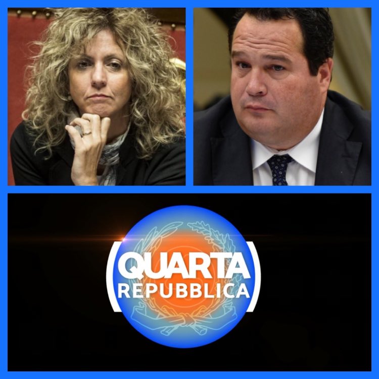 QRepubblica's tweet photo. Stasera Barbara Lezzi e @ClaudioDurigon su reddito di cittadinanza e Quota 100.
In prima serata su @rete4 
#quartarepubblica https://t.co/GGsEIN6zl6