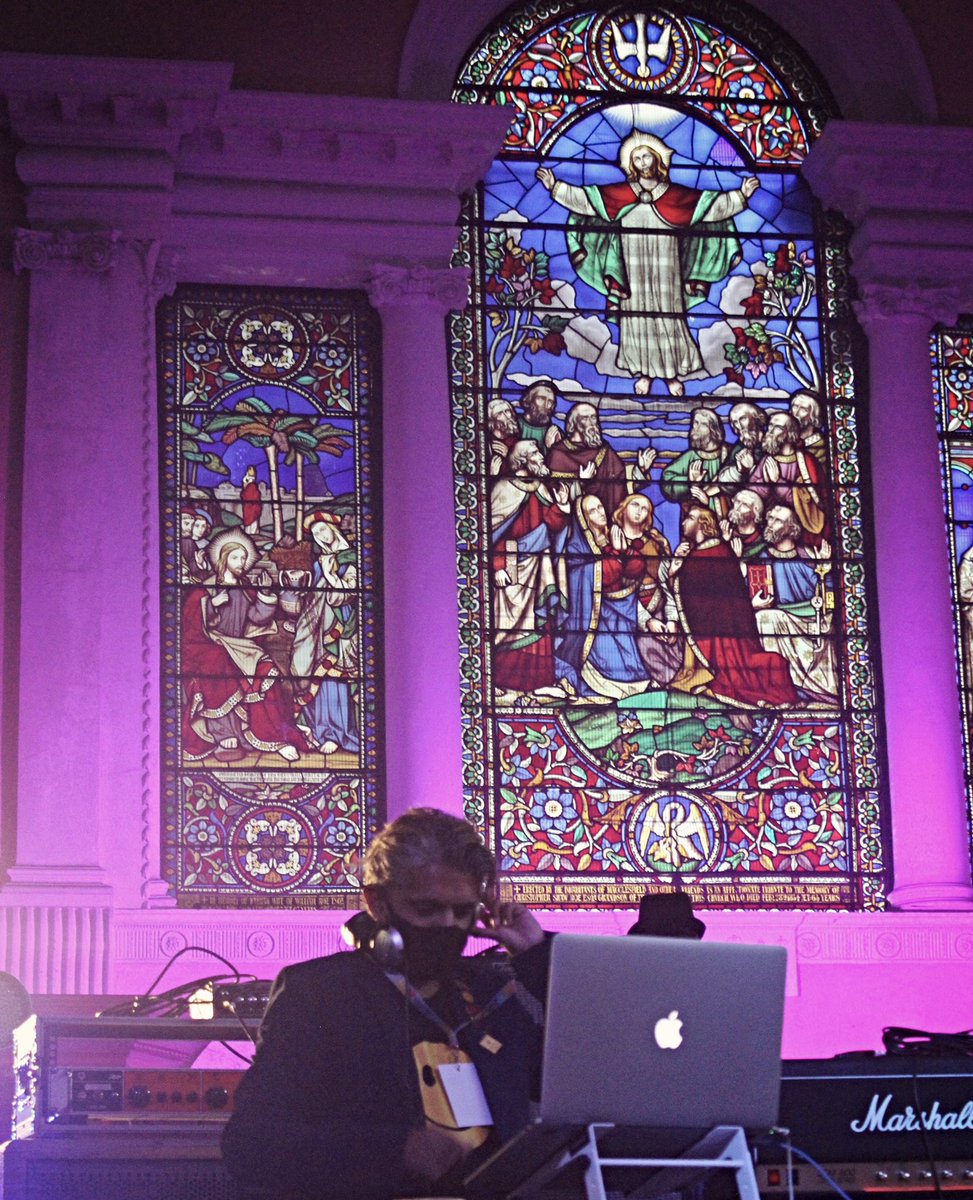 suddiraval's tweet photo. Playing tunes is a church sounds completely different- some tunes really suited the space like the haunting vocals of Papua New Guinea https://t.co/z8s4UxhYZz