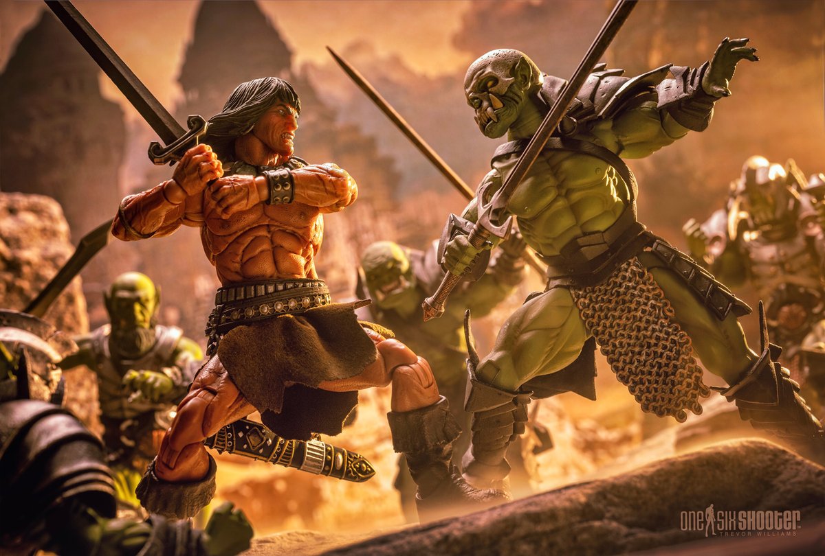 'Conan vs. the Champion'
Featuring @mezcotoyz Conan and #MythicLegions Orcs
#MezcoToyz #Conan #One12Collective #ToyPhotography