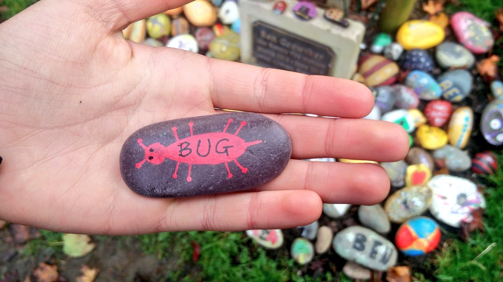 mummalarky's tweet photo. A bug for #BensTree
#RockDrop @PassTheSmileOrg π https://t.co/sd9Qy6DOBR