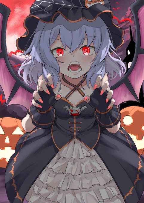 レミリア🎃🎃🎃
#東方 
#ハロウィンイラスト 
#ハロウィンイラスト展示会2021 