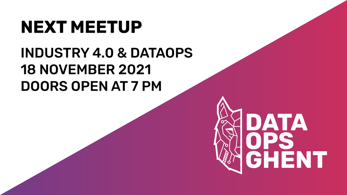 DataOps Ghent Meetup tweet media
