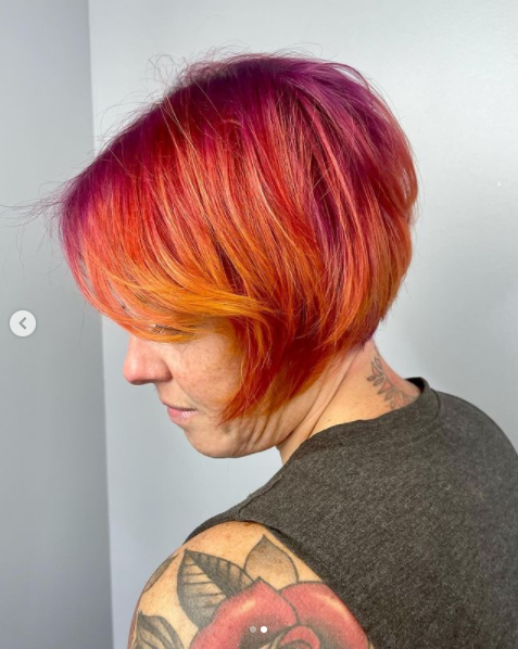 MyRockItStudio's tweet photo. Fall tones are my fav! 🍁🍁 I finally got to try out @megix10 power shades and OMG!! 😻
I really wanted to make this vivid “fallish” w muted tones. Mixing the opposing color on the color wheel will mute the color out. Swatch it out and check it out!!
@olaplex used in all colors https://t.co/an7gxdPjVi