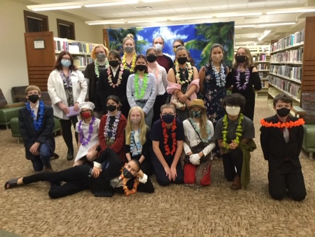 ByronLibrary's tweet photo. Our teen #MurderMystery was a spooktacular success Friday night! Our poor captain didn’t survive the tropical cruise but everyone else did! #byronlibraryteens #setsailfordisaster https://t.co/bqzSTiAvg1