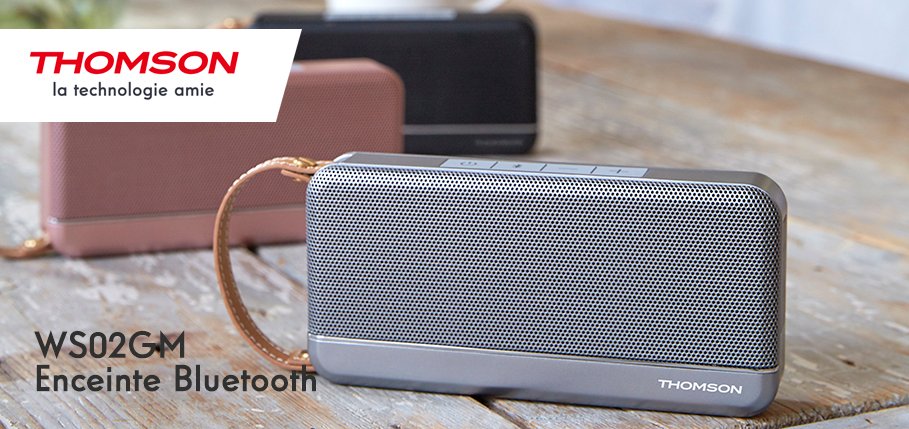 BigbenFrance's tweet photo. #jeuconcours @Thomson_FRA:  GAGNE 😍 ton enceinte 🎵 🎵 Bluetooth gris métallisée au design toujours fort sympathique. Avec sa poignée de transport en cuir, cette enceinte sur batterie rechargeable est top.
▶️ RT+Invite 1 ami(e)
▶️ TAS 2/11/21
#enceintebt #thomson #bigben https://t.co/YDvfiOKWNz