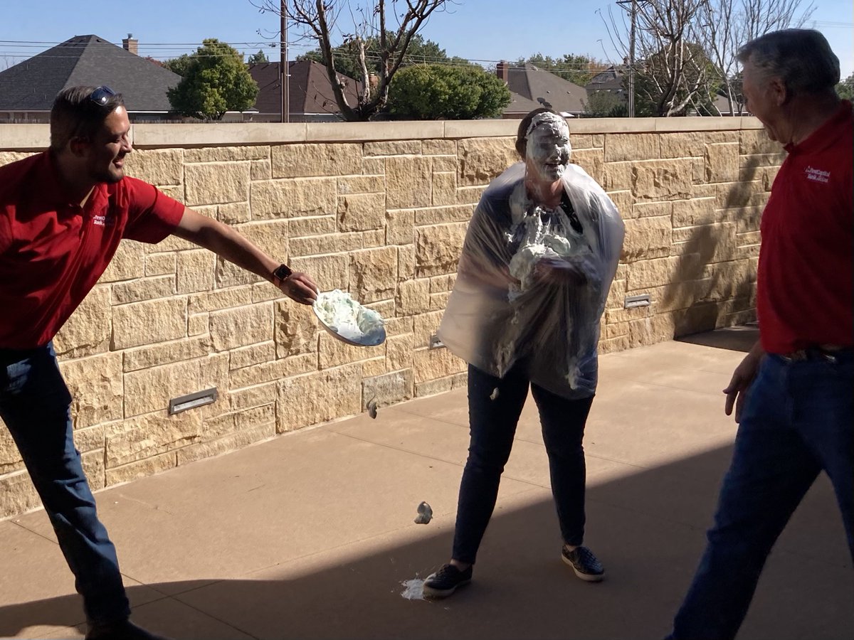 FirstCapital Bank of Texas (@firstcapbanktx) on Twitter photo A pie in the face for a great cause! ❤️ Our Amarillo team members hosted a pie war to raise funds for <a href="/UnitedWayAMA/">United Way Amarillo & Canyon</a>. It's all fun and games until the pie comes out! 🥧 #MemberFDIC A pie in the face for a great cause! ❤️ Our Amarillo team members hosted a pie war to raise funds for <a href="/UnitedWayAMA/">United Way Amarillo & Canyon</a>. It's all fun and games until the pie comes out! 🥧 #MemberFDIC