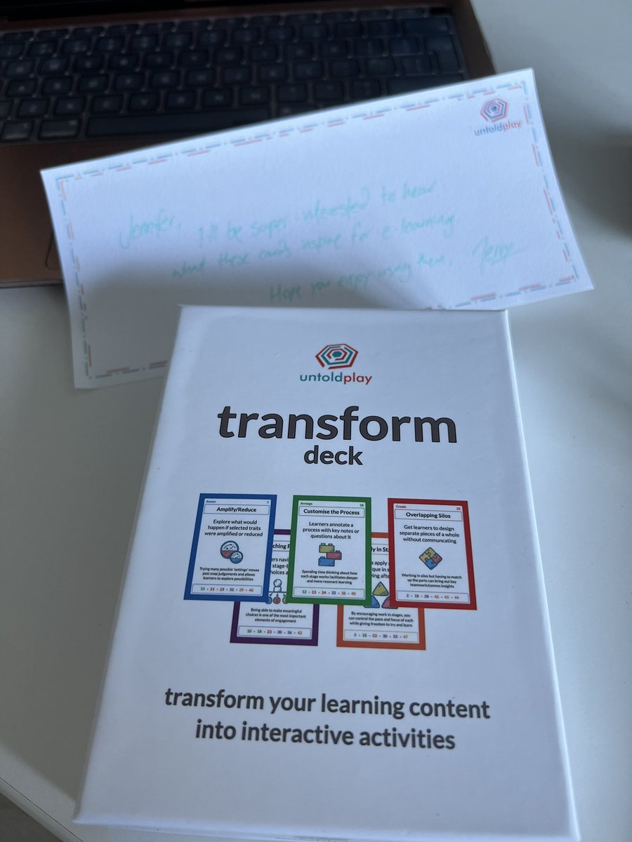 TheLearningBird's tweet image. Look what just arrived! @UntoldPlay can’t wait to put them to use! #instructionaldesign #trainingdesign