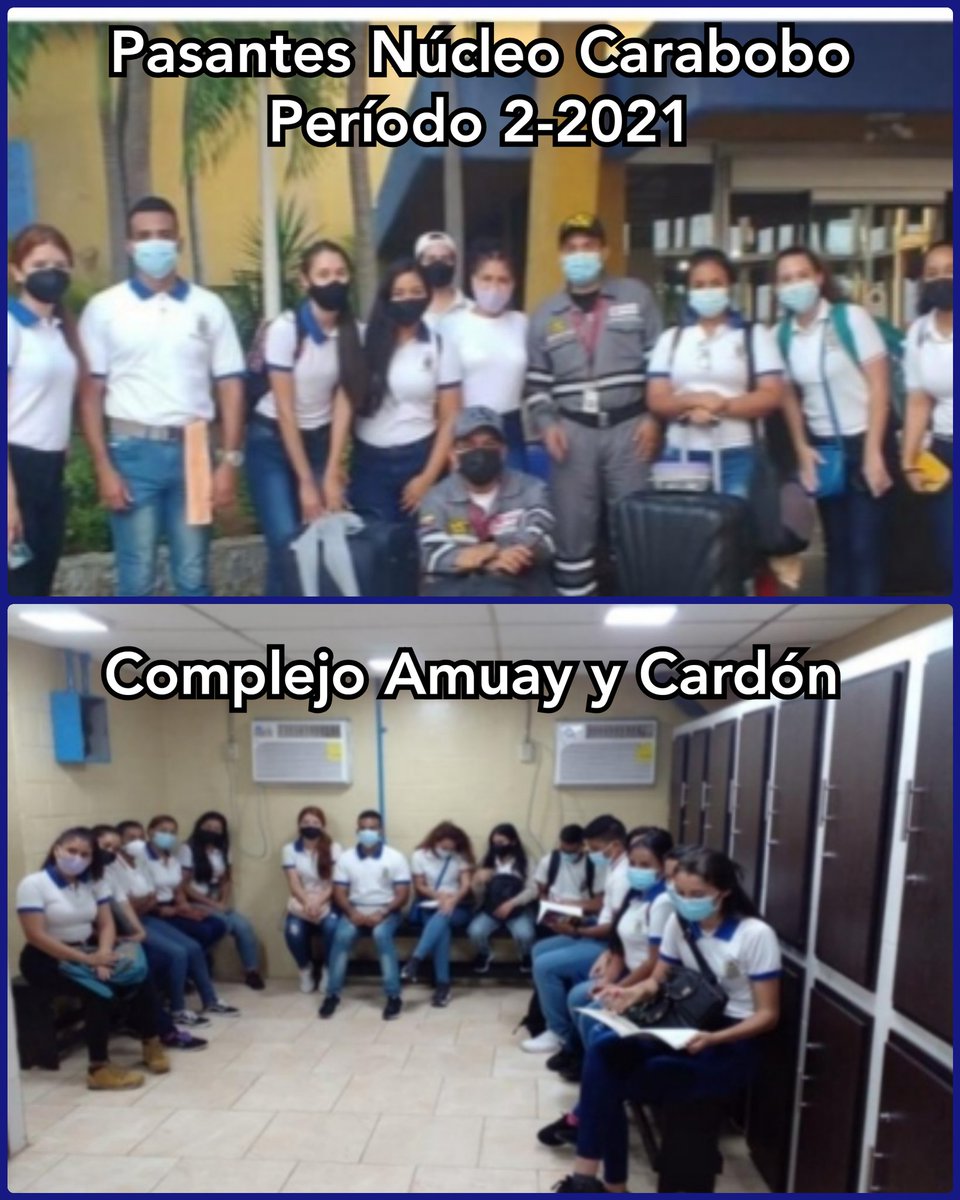 UnefaNagua's tweet photo. #NúcleoCarabobo informa: Pasantes de Prácticas Profesionales 2-2021 de Ing. Petroquímica y Lic. Administración Desastre en el Complejo Amuay y Cardón, recibieron la inducción para el ingreso de la empresa pública estrategias del Estado. https://t.co/47sG2NudMj