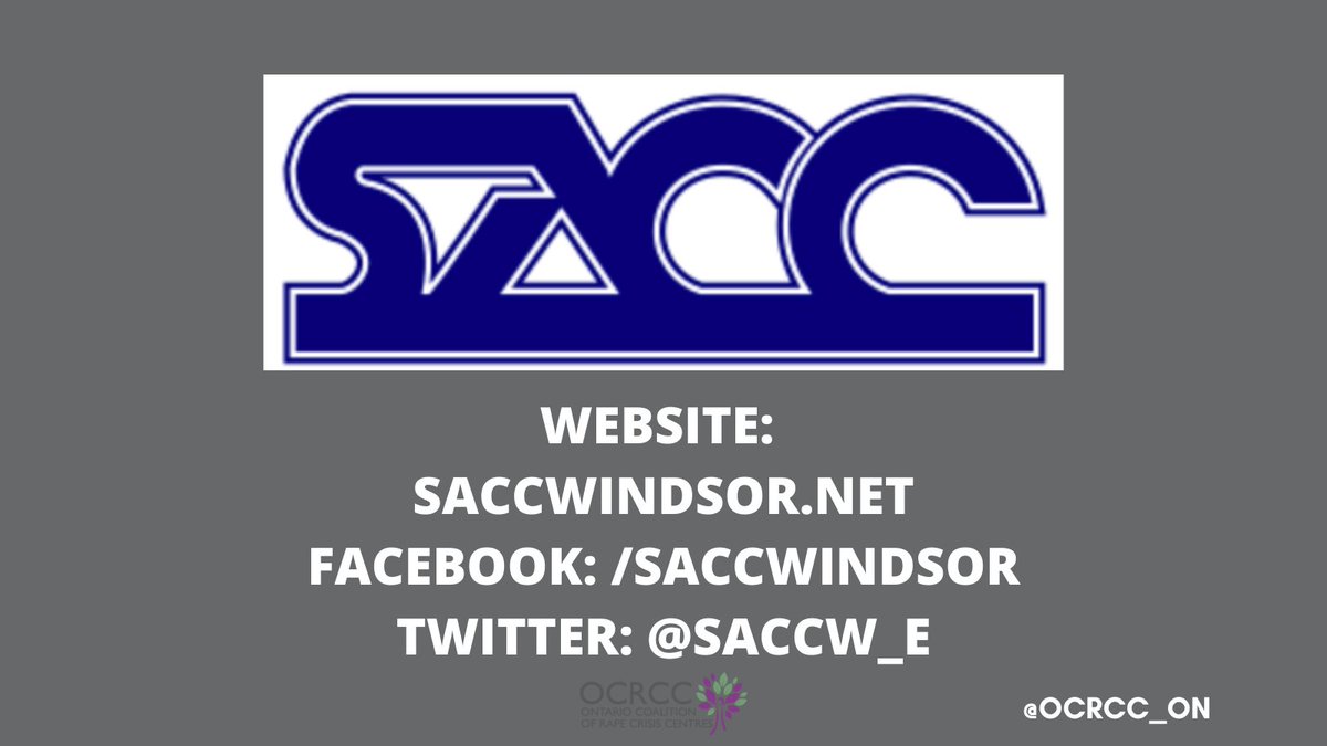 OCRCC_ON's tweet photo. The OCRCC is proud to have @SACCW_E as one of our member centres. Learn more at https://t.co/qYoiWeF8En

#CommunitySupports #community #SupportSurvivors #SurvivorsFirst #ocrcc #gbv #TraumaInformed https://t.co/JUHjSqYMaH