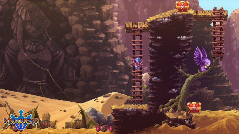 BrutalGamer's tweet photo. Trailer: Tough new Metroidvania Souldiers heading towards 2022 launch - https://t.co/h6RO0Ec1Hy #Souldiers #DearVillagers #RetroForge https://t.co/KvWZq2ydRd
