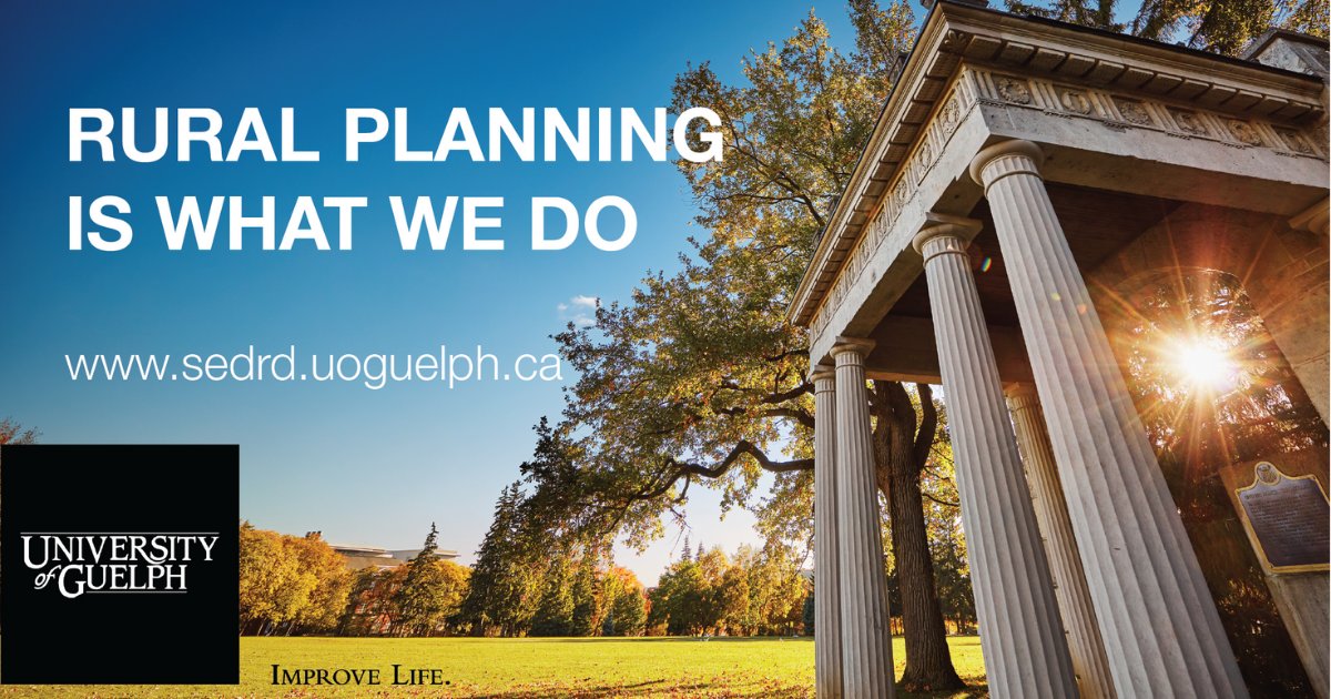 RPDplan's tweet photo. Interested in rural planning and development? Join the Master of Science in rural planning and development this fall! Applications due March 30, 2022. 

Learn more at https://t.co/IOBmtFUOzS

#ruralplanning https://t.co/DCHHqmYOyN