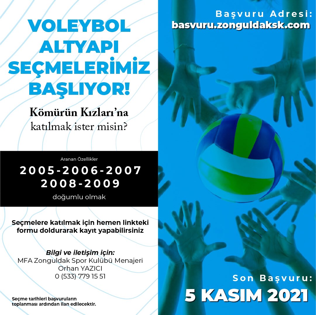 ZONSporK's tweet photo. “Kömürün Kızları”na katılmak ister misin?! 💪🏻🏐
Başvurularınızı bekliyoruz 🙌🏻
Göster kendini 👍🏻
#mfamaske #ırmakenerji #tatsançelik #asyasu #voleybol #kömürünkızları #fileninsultanları #volleyball #volleyballplayer #volleyballgirls #volleyballteam #voleybol2lig #tvf https://t.co/D34bzrSSK0