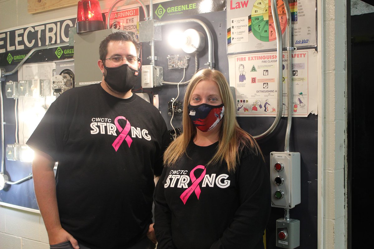 CWCTC staff supporting #BreastCancerAwareness Month #Tech4All #cwctc  #pinkout  #staff #cwctc  #support