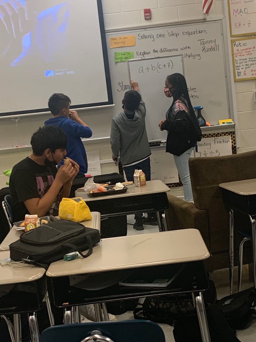 Even on lunch they love working on math! It’s lunch time y’all EATTTTTTTTTTT😂😂😂😂
<a href="/PatriotsEMS/">GL Edwards MS</a>