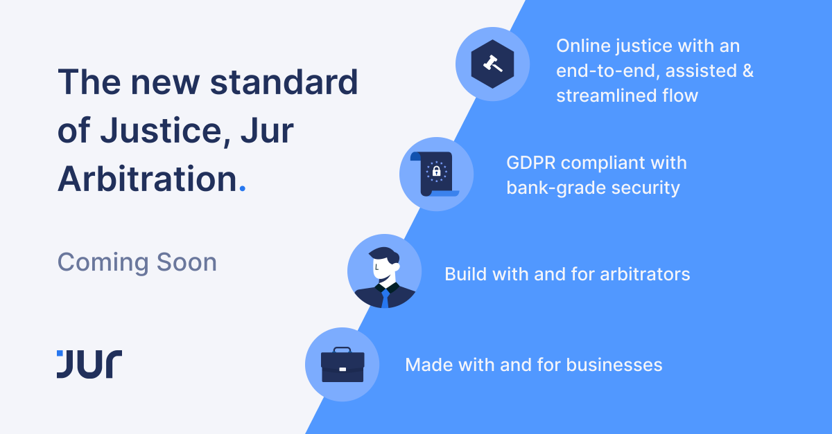 JurProject's tweet photo. The Jur Arbitration Platform is more than just a tool to facilitate #DigitalArbitration — it is digital arbitration in itself.

Be amongst the first to experience the new standard of justice by signing up for the waitlist: https://t.co/3QGSadMQJy

#JurArbitration https://t.co/bzhk1WERM1