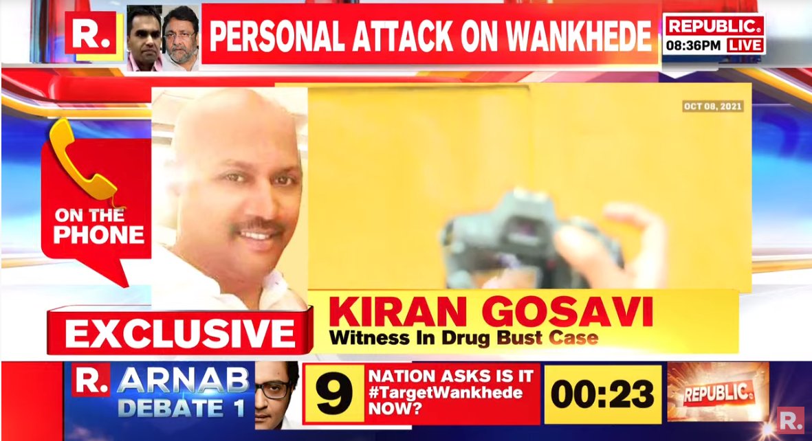 republic's tweet photo. #BREAKING | Kiran Gosavi, witness in Mumbai Cruise drug bust case speaks to Republic

Tune in to watch #LIVE - https://t.co/iopwZEp0CU https://t.co/GpqLHfsQ0f