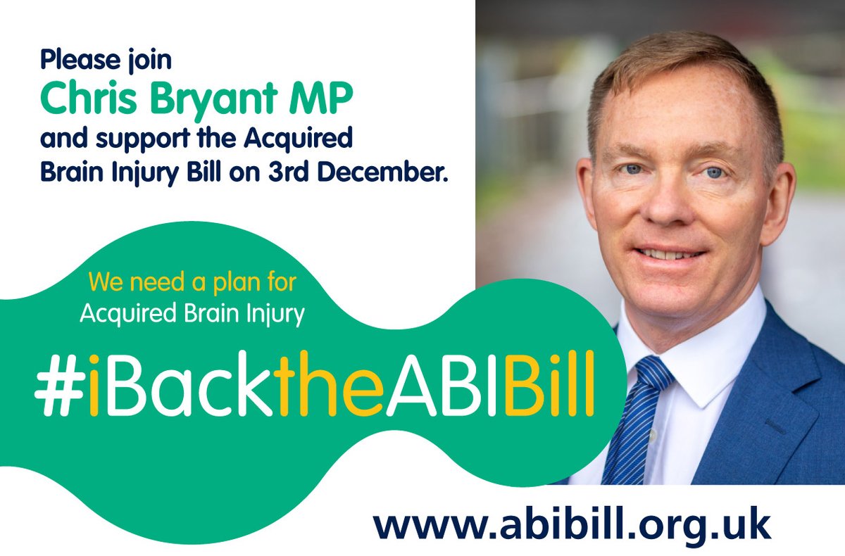 Headway - the brain injury association (@headwayuk) on Twitter photo Headway is giving its full support to proposed legislation on acquired brain injury (ABI) being brought by Headway Parliamentary Champion, Chris Bryant MP.
#iBackTheABIBill <a href="/RhonddaBryant/">Chris Bryant</a>
#BrainInjury
Read more: headway.org.uk/news-and-campa… Headway is giving its full support to proposed legislation on acquired brain injury (ABI) being brought by Headway Parliamentary Champion, Chris Bryant MP.
#iBackTheABIBill <a href="/RhonddaBryant/">Chris Bryant</a>
#BrainInjury
Read more: headway.org.uk/news-and-campa…