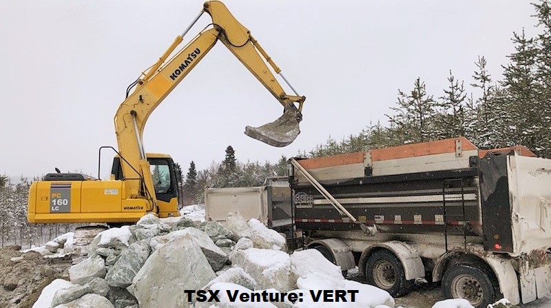 Vertxinc's tweet photo. $VERT Provides #Production #Update 1200 #Tonnes of #Wollastonite #Ore has been #stockpiled so far and more to come!! #Site wide work has ramped up!! #Equipment #Pad #WeighScale #Infrastructure #Quarry #Quebec #Wollammo https://t.co/cvgkKz6Gwk https://t.co/bDGhO08muZ